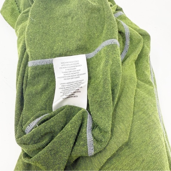 CLOUDVEIL Men’s Green Base Layer 1/4 Zip Long Sleeve High Neck Pullover Shirt M - Picture 6 of 7